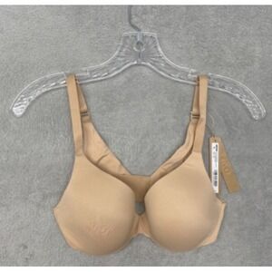 SKIMS Bra Clay 40DD Smoothing Full Coverage Lightly Lined Beige 40E